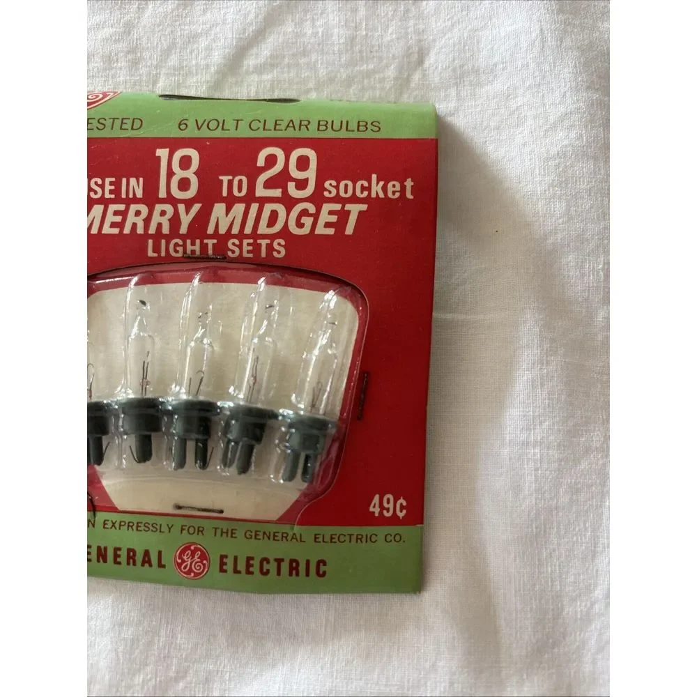 Merry Midget Clear Replacement‎ Lights. 18 To 29 Socket. Total Of 10 Bulbs.